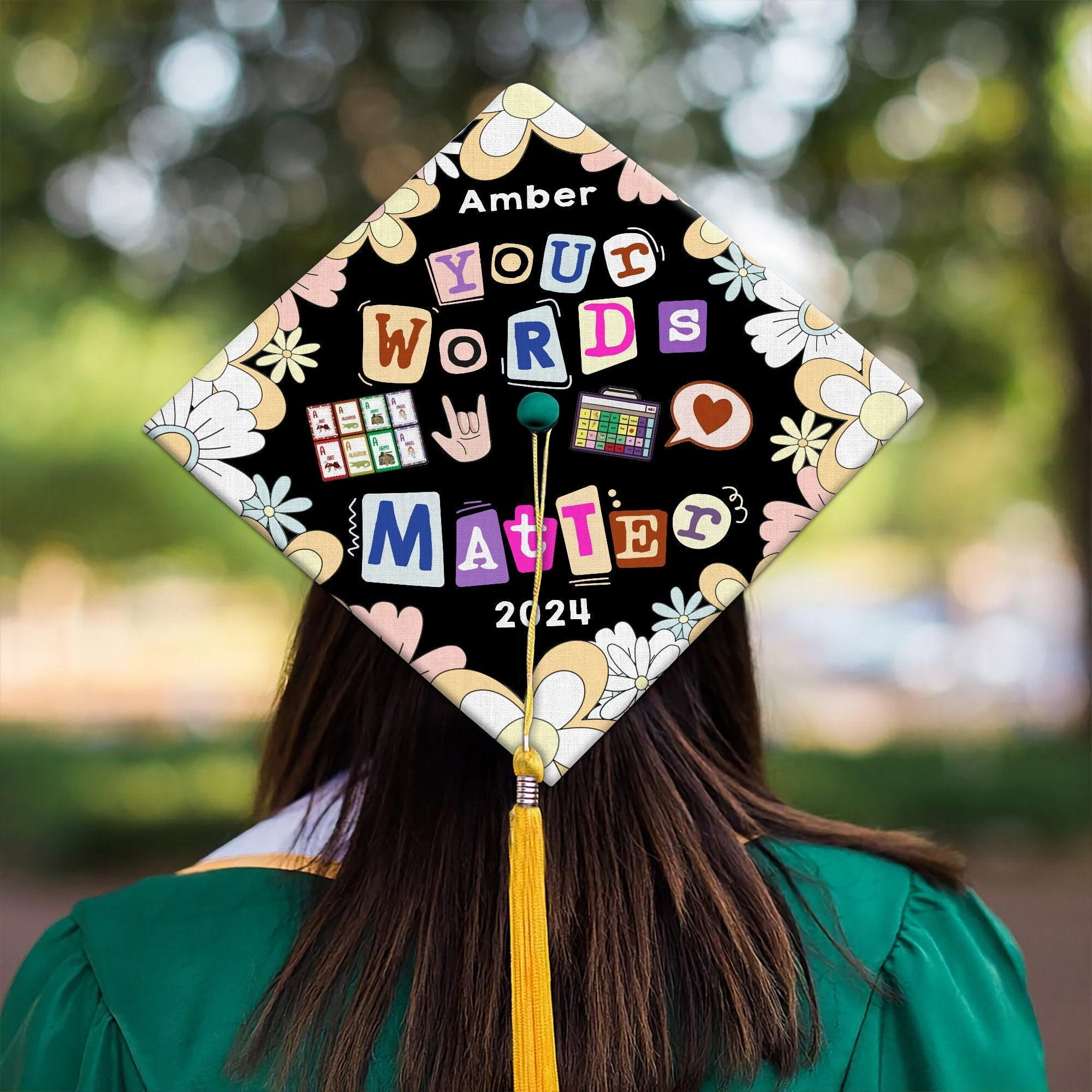 Big Dot of Happiness Ready to Serve Military Camo Graduation Cap