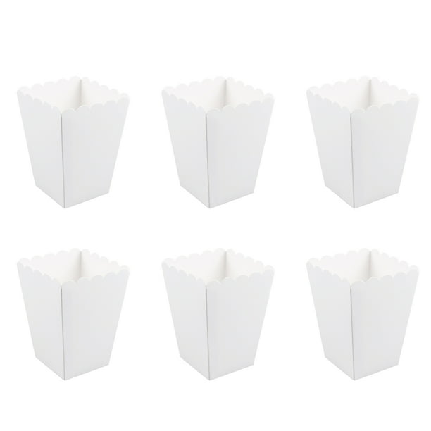 50 cajas de papel para palomitas de maíz, bolsas de dulces para bodas, recuerdos de fiesta de cumpleaños, suministros de decoración.