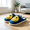 Blue & Yellow, variant on Smile Face Slippers for Women & Men Retro Happy Face Fuzzy Slippers Cozy Warm Short Plush Lining House Shoes Pillow Cloud Memory Foam Fluffy Slippers