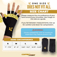 CopperJoint Arthritis Compression Gloves Unisex, Pain Relief, Black