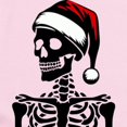 thumbnail image 2 of CafePress - Skeleton In Santa Hat - Baby Light Bodysuit, Size Newborn - 24 Months, 2 of 4