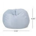 thumbnail image 3 of GDF Studio Lynnex Modern Microfiber 5 Foot Bean Bag, Sea Foam Teal, 3 of 6