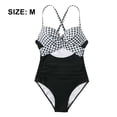 thumbnail image 2 of Tempt Me Traje de baño vintage de dos piezas para mujer, bikini retro con cintura alta fruncida y parte inferior, 2 of 6