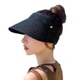 thumbnail image 1 of Sombreros de visera solar de ala ancha plegables para mujer, gorra de golf, sombrero de sol de playa para mujer, sombrero de sol de viaje UV para mujer, ala ancha, 1 of 6