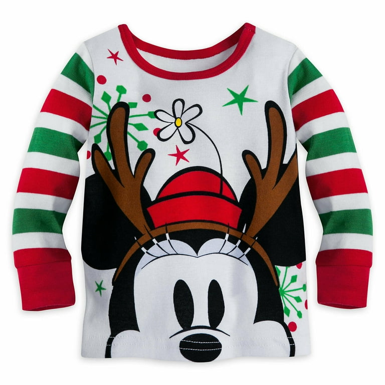 Disney Minnie Mouse Holiday Christmas Pajamas, Baby Girls