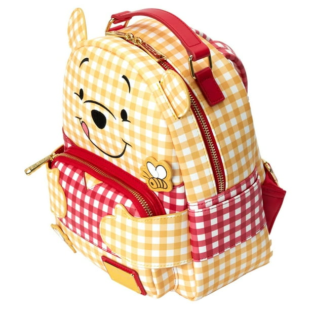 Loungefly Disney Winnie The Pooh Bear Gingham Mini Backpack Bag