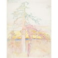 thumbnail image 2 of Eero Järnefelt 19x24 Gold Ornate Framed and Double Matted Museum Art Print Titled - Pine Tree in Wilderness (1910 - 1920), 2 of 4