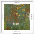 thumbnail image 3 of Farm Garden with Sunflowers, 190506, Botanical Scenic Framed Art Print Wall Art by Gustav Klimt Sold by Art.Com, 3 of 6