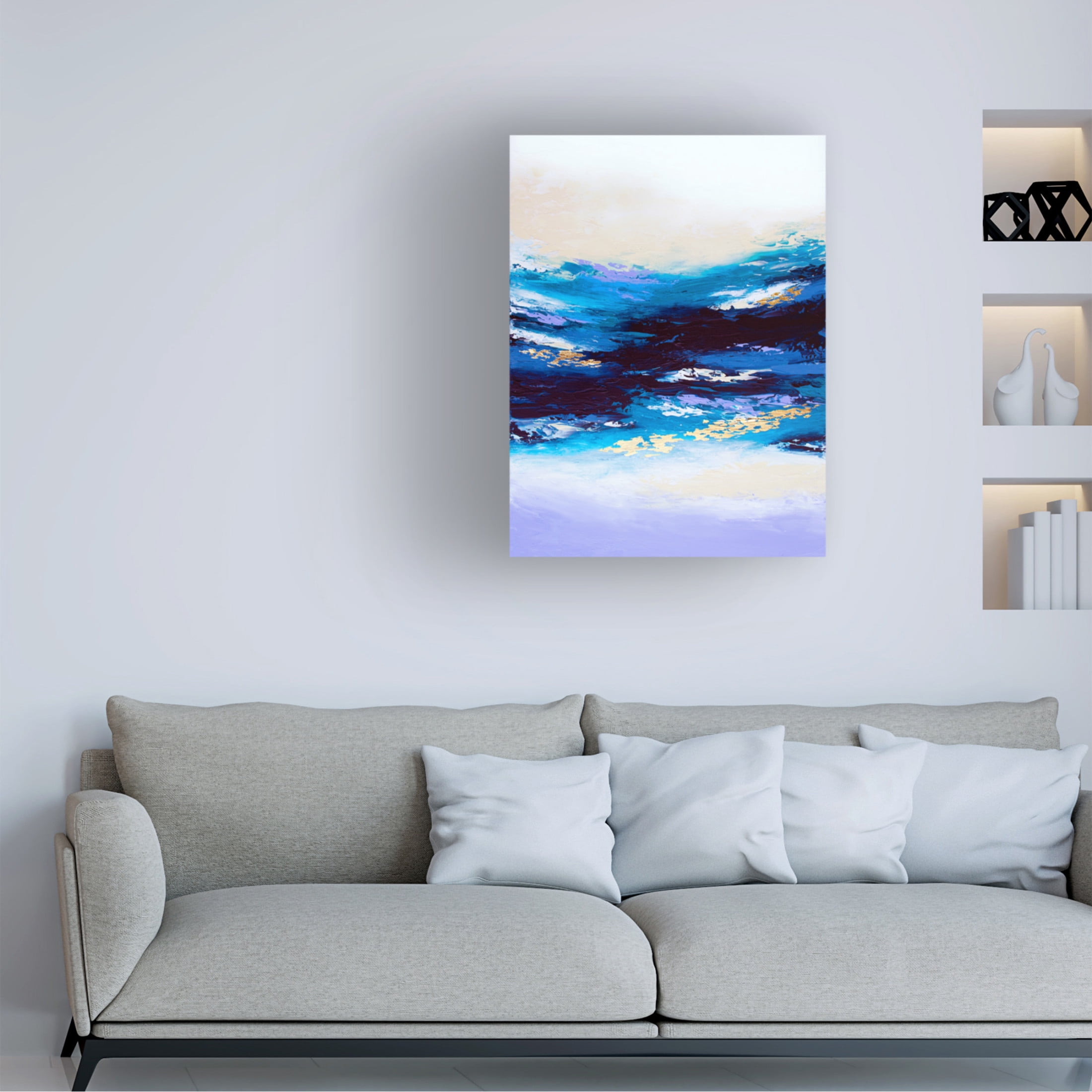Trademark Fine Art Alyson Storms  Abstract Sunset 2 Canvas Wall Art