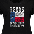 thumbnail image 4 of Inktastic Established December 29, 1845 Texas Flag Women's Plus Size T-Shirt, 4 of 5