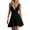 Black, variant on Deep V Neck Dresses for Women Plus Size Summer Flowy Short Dress Sleeveless Ruffle Hem Sundresses Beach Vacation Outfits