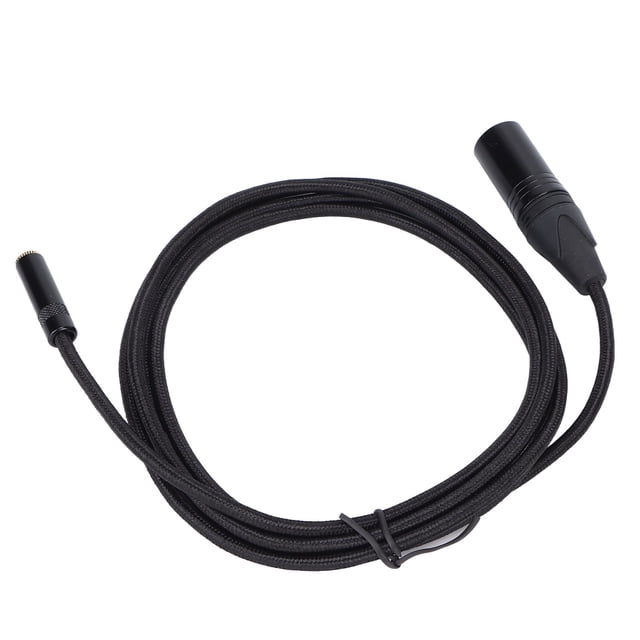 1、HEMBRA DE 3,5 MM A MACHO XLR DE 3 PINES La interfaz es hembra de 3,5 mm a macho XLR de 3 pines, la longitud es de aproximadamente 2 m/6,6 pies.