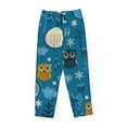 thumbnail image 4 of Junzan Cute Colorful Owls And Trees Women'S Pajama Pants Drawstring Comfy Sleep Bottoms With Pockets, 4 of 9