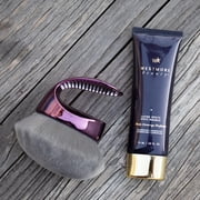 Westmore Beauty Blend & Blur Body Kabuki Brush & Self Tanner Brush, Oversize Body Blending Brush for Self Tanner, Makeup & Contour Blending - 80mm Dense Oval Kabuki Head Ensures Even (A-1PC)