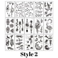 thumbnail image 2 of Cuadros Decorativos 15 uds, tatuaje adhesivo para brazo, tatuajes geniales impermeables, tatuaje de dibujos animados 3D para hombres y mujeres Wdftyju embutido en tela, 2 of 4