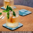 thumbnail image 3 of 3drose, Aqua Sea and Sand Starfish - Beach Themed Ocean Art, Set of 4 Coasters - Soft, 3 of 7