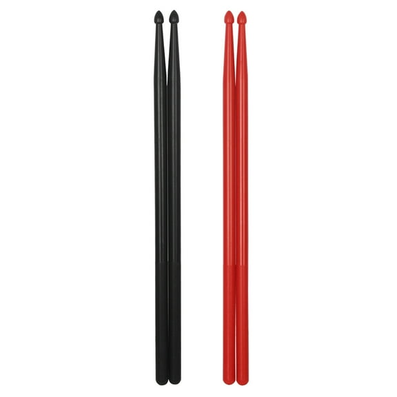 2 Pairs Musical Instrument Drum Sticks Professional Drumsticks (Red Color)
