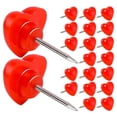 thumbnail image 1 of LIFKOME 100Pcs Decorative Red Heart Push Pins For Creative Home Decor And Organization, 1 of 8