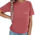 thumbnail image 2 of CAIXAI Maternity Shirts For Women Irregular Tie Dye Hem Tee Shirt Casual Short Sleeve Crew Neck Basic Nursed T Shirt Top Breastfeeding, 2 of 4