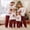 White Dad, variant on Christmas Family Pajamas Matching Set Long Sleeve Tops and Plaid Pants Set