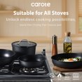 thumbnail image 2 of Carote 11-Piece Pots and Pans Set, Nonstick Cookware Set with Detachable Handles, Dishwasher/Oven Safe, Matte Black, 2 of 8