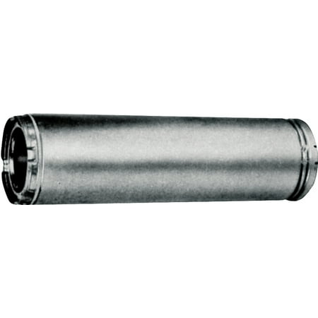 AmeriVent 6HS-12 Chimney Pipe 6 in ID 12 in L Galvanized Stainless Steel
