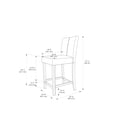 thumbnail image 7 of Linon Morocco Counter Height Stool, 24 inch seat height, Multiple Colors, 7 of 7