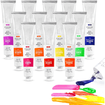 Paul Rubens Oil Paint, 12 Neon Colors with High Saturation, 50ml/1.69Fl oz Large Tubes, Faster Drying Time, Art Supplies for Artists, Students, Beginners