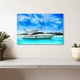 thumbnail image 2 of Elephant Stock Caribbean Luxury Yacht Wall Art - Horizontal Canvas Wall Art - Living Room Wall Decor - Transportation Canvas - Blue And Green Decor - 12" x 8", 2 of 8