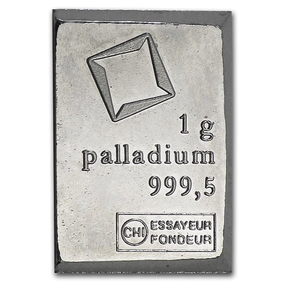 1 gram Palladium Bar - Suisse