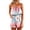 a-3Multicolour21, variant on Womens Strapless Tube Ruffle Overlay Gradient Floral Print Elastic Cinched Waist Relax Fit Short Romper Lightweight Flowy Summer Boho Sleeveless Jumpsuit For Ladies XXL