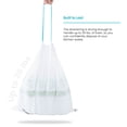 thumbnail image 6 of Home Zone Living Code 45S Drawstring Kitchen Trash Bags Custom Fit for 12 Gallon Bins, 30-Count, 6 of 7