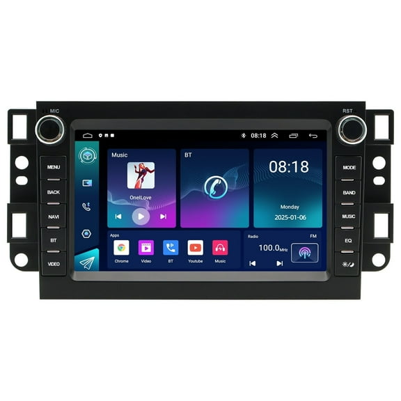 Zcargel 7in Android 14 Car Stereo Radio with 2 32GB, Built-in Wireless CarPlay & Android Auto GPS Navigation, Bluetooth WiFi FM SWC Mirror Link, for Chevrolet Aveo 2002-2011 / Captiva 2006-2011