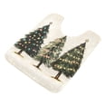 thumbnail image 7 of Yayeee Bath Rug for Bathroom Floor Non Slip Contour Fluffy Soft Absorbent Mat, 20"x24", Cartoon Christmas Trees, 7 of 7