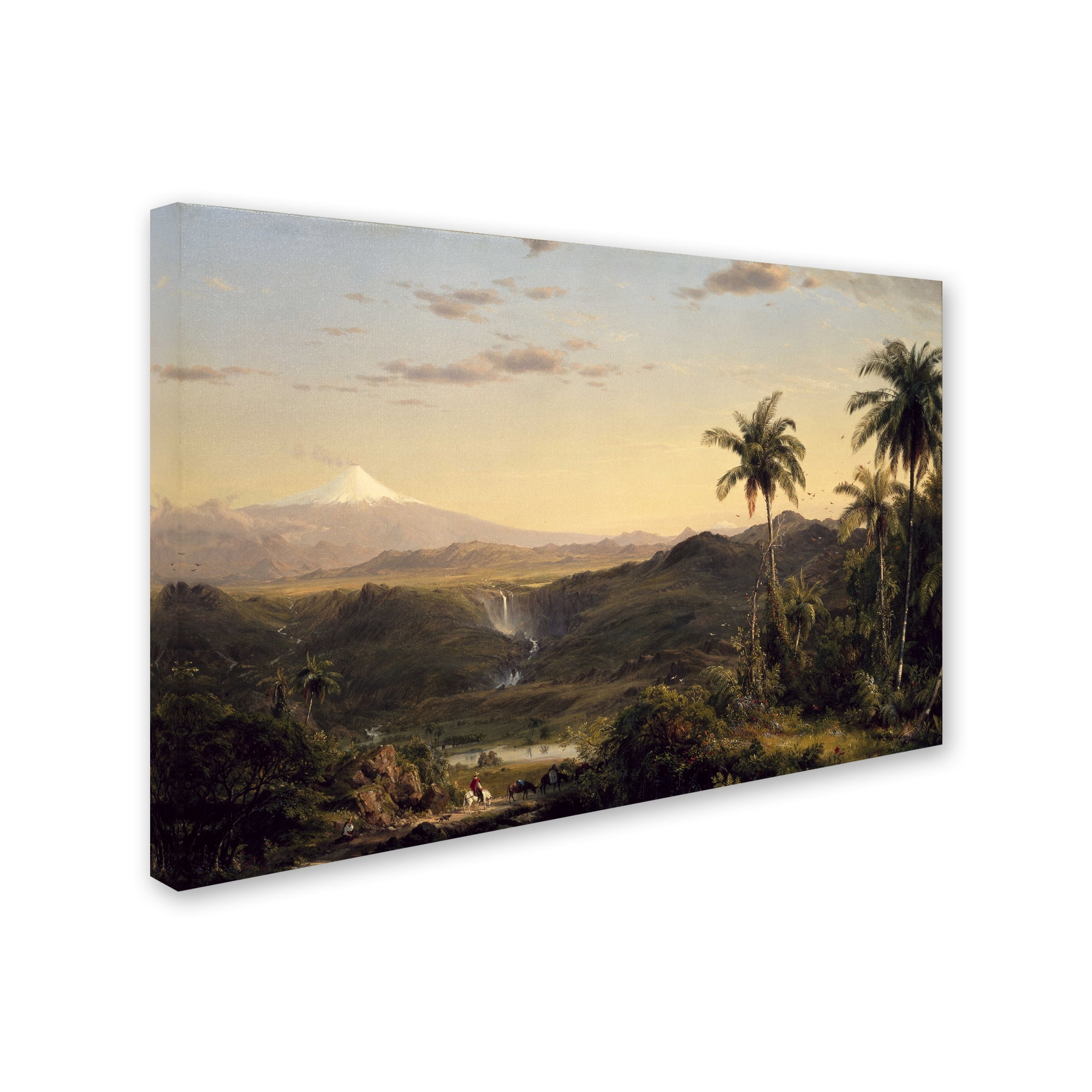 Church 'Cotopaxi Ecuador' Canvas Art