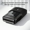 thumbnail image 4 of MANSCAPED® The Handyman™ Compact Face Shaver – Portable Men’s Travel Facial Hair Groomer, USB-C Rechargeable - Black, 4 of 6