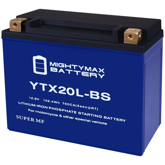 YTX20L-BS Lithium Replacement Battery compatible with Can-Am Defender Maverick 1000 11-18