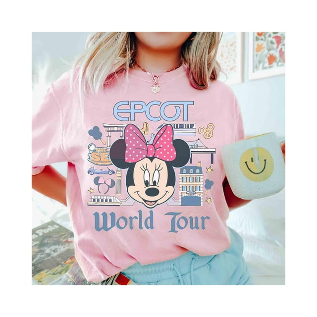 Disney Epcot Squad Matching Shirt, Mickey and Friends Epcot World Tour, Epcot Center Shirt - Pepper - 2XL