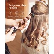 KIPOZI Professional Curling Wand Set, 5-in-1 Multi-Curl Iron with Thermal Brush & 4 Ceramic Attachments, Fast Heat Up for Curly/Wavy Hair, Rose Gold Styling Tool Kit, Gift Ready