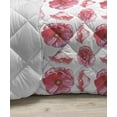 thumbnail image 3 of Pink Floral Down Alternative Comforter, Summer Pattern with Creative Style Peony Petals, Microfiber Quilt for All Season, 5 Sizes, Pink Pale Pink, by Ambesonne, 3 of 3