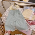 thumbnail image 5 of Ugoldhm Girls Lace Trim Elastic Waist Wide Leg Cropped Pants with Scalloped Hem for Summer Casual Wear, 5 of 5
