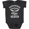 thumbnail image 3 of Inktastic Handpicked for Earth by My Mimi in Heaven with Angel Wings Boys or Girls Baby Bodysuit, 3 of 5