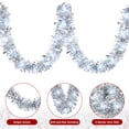 thumbnail image 6 of Scidweet Christmas Garlands Decorations, 2 Pcs 32.8 ft Pre Lit Xmas Garland with Lights for Indoor Outdoor Christmas Tree Party Holiday Xmas Decor, Silver, 6 of 6
