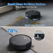 ECOVACS DEEBOT T50 MAX PRO Omni Robot Vacuum and Mop, 18,500Pa Suction, BLAST Airflow Tech, 18mm Auto-Lift