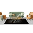 thumbnail image 4 of Smoking Gorilla Rugs, Wedding Rugs, Animal Rug, Machine Washable Rugs, Smoking Gorilla Rug, Black Rugs, Big Gorilla Rugs, Customs Rugs, 2.3'x3.3' - 70x110 cm, 4 of 9
