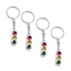 thumbnail image 3 of Key Chain Rings Metal Traffic Light Pendant Workmanship Keychain 4Pcs, 3 of 5