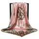 thumbnail image 4 of Pañuelo cuadrado de seda con estampado floral para mujer, pañuelo de satén suave, banda para el pelo, pañuelo para el cuello, hijab para la cabeza, diadema para mujer, fular, cinta para bolso, 4 of 5