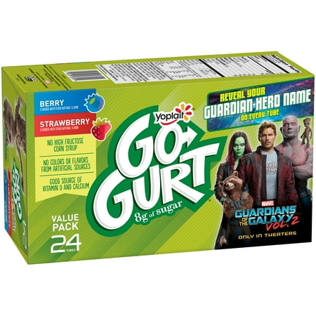 YOPLAIT GOGURT LOW FAT YOGURT STRAWBERRY SPLASH & BERRY BLAST 24CT