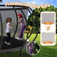 thumbnail image 4 of DeepRoar 2026 Upgraded 14FT Trampoline for Kids and Adults, Heavy Duty 1400LBS Outdoor Trampoline Set with Enclosure, Basketball Hoop, Light and Sprinkler, Recreational Trampolings for Backyard, 4 of 8