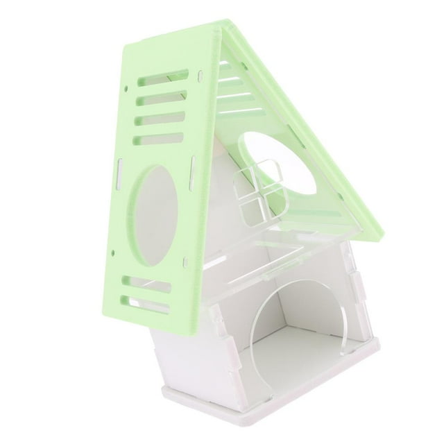 Nido de cabaña pequeño y escondite para hámsteres y ardillas Verde